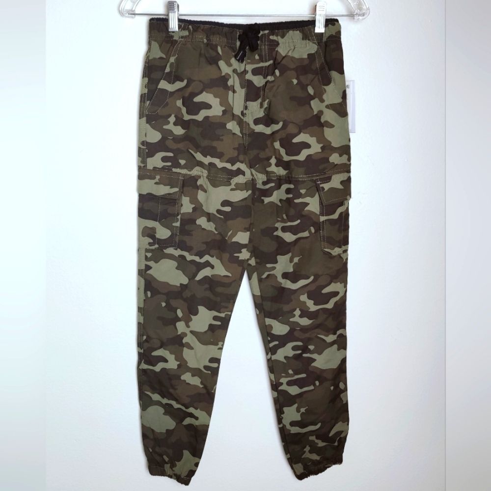 Univibe Boys' Camouflage Cargo Drawstring Pants Joggers, Size M